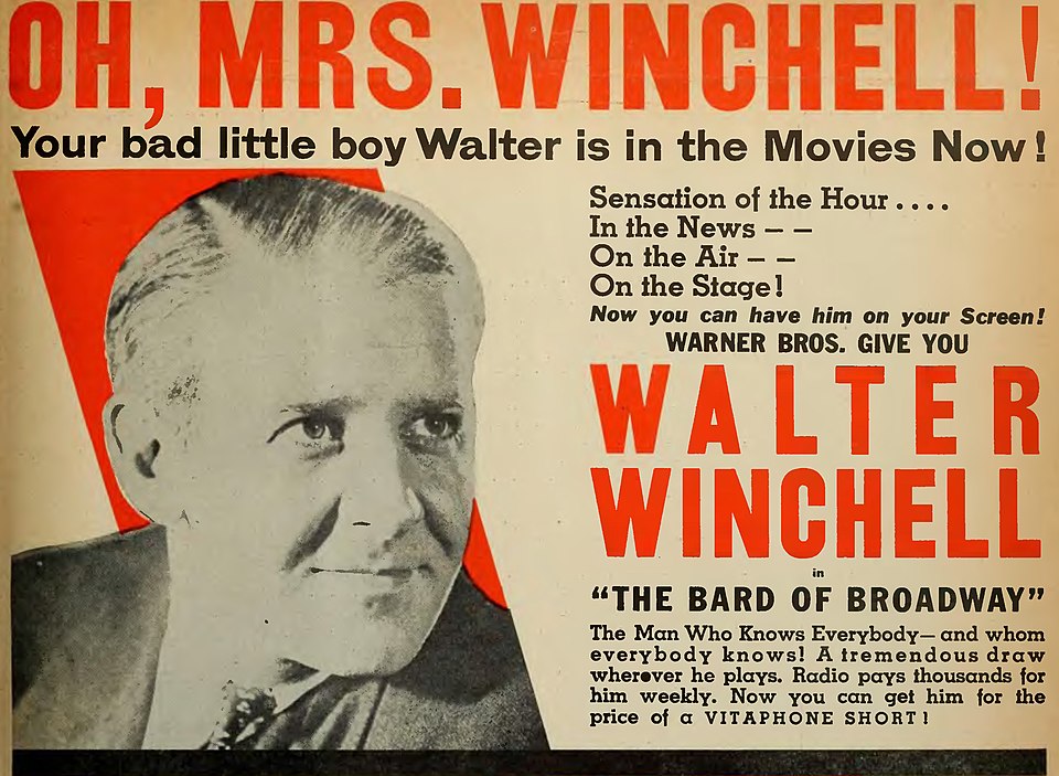 Walter Winchell și divertismentul din jurnalism